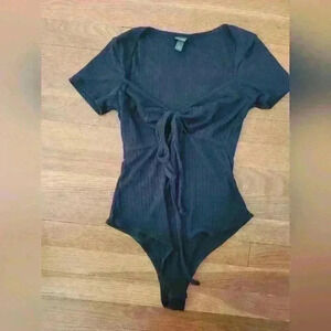 Women's Wild Fable Ribbed Short Sleeved Bodysuit